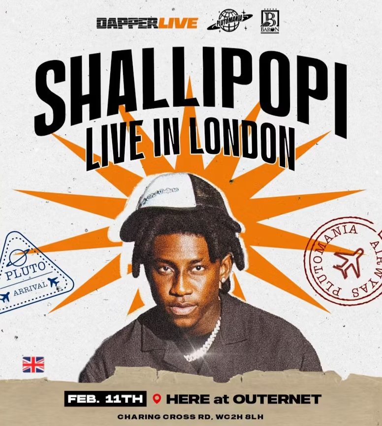 Shallipopi — Live in London & UK Tour